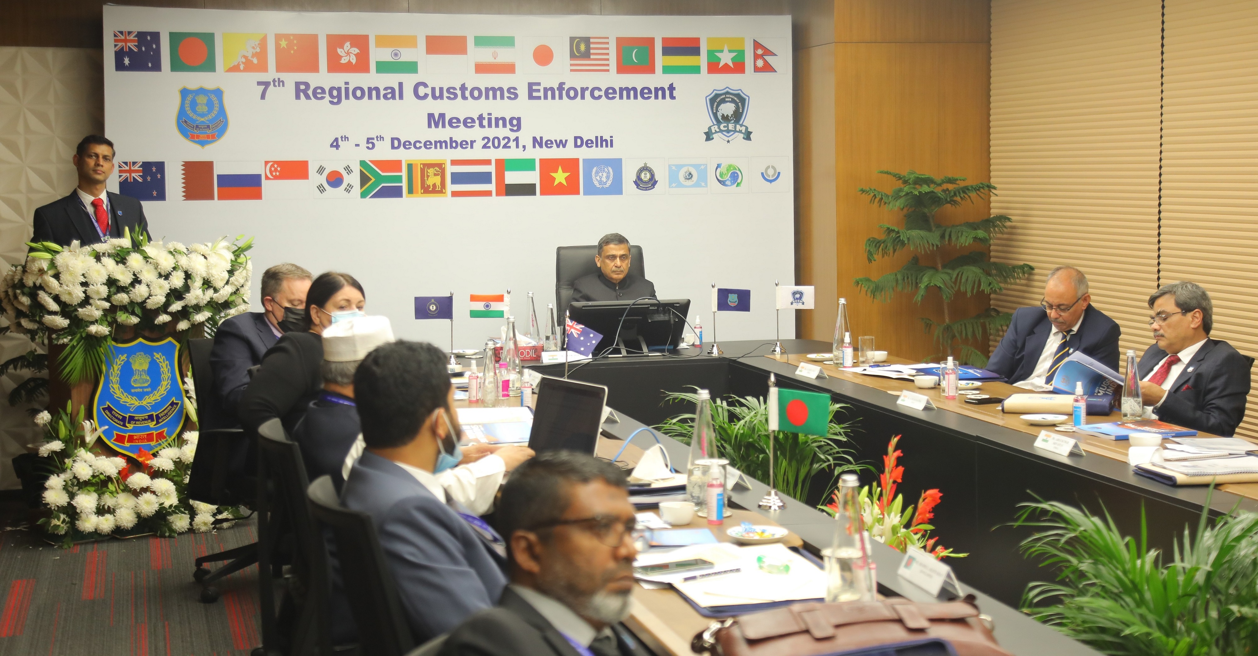 The 7th RCEM chaired by Pr. DG  DRI was attended by Heads of Customs formations in a hybrid mode on 4th December 2021.